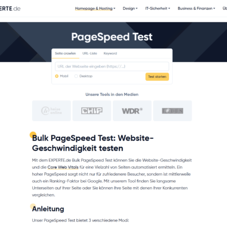 PageSpeed Test GUI